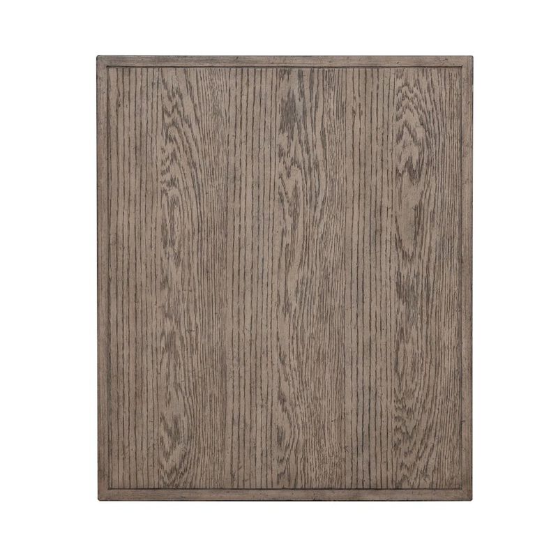 Liberty Furniture City Scape Metal Accent Oak Wood End Table for Living Room Burnished Beige image number 3