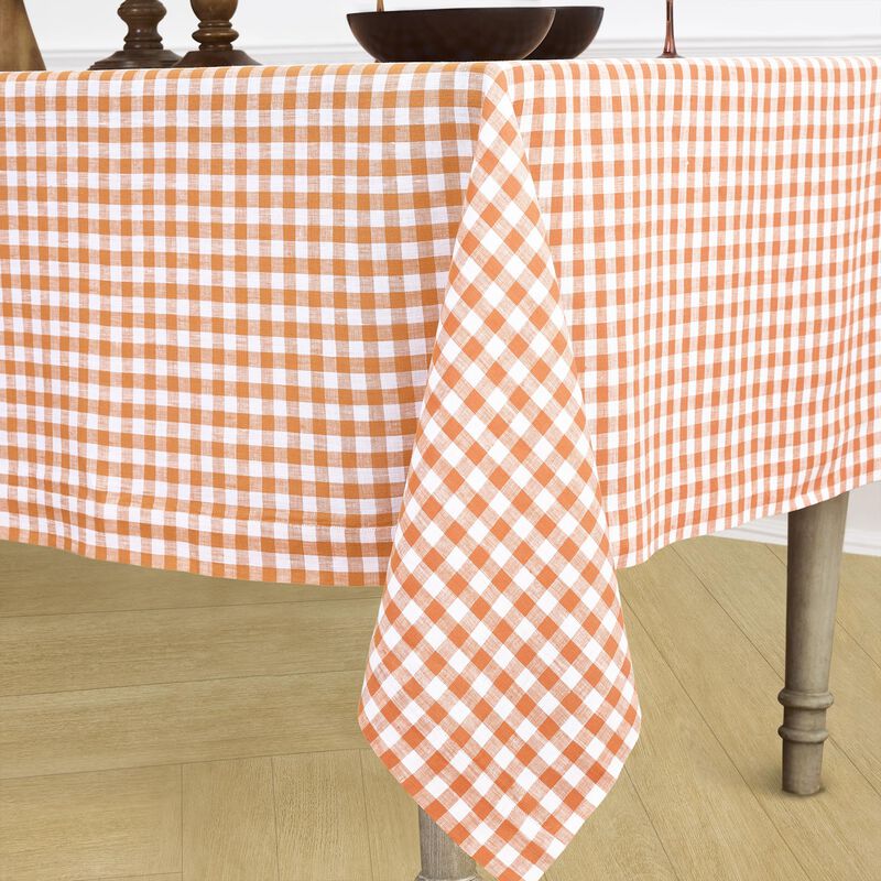 Linen Tablecloth - Gingham Check image number 1