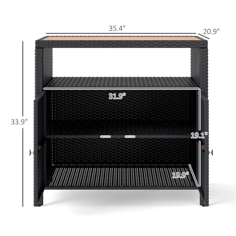 Outdoor Storage For Towels With 2 Doors image number 2