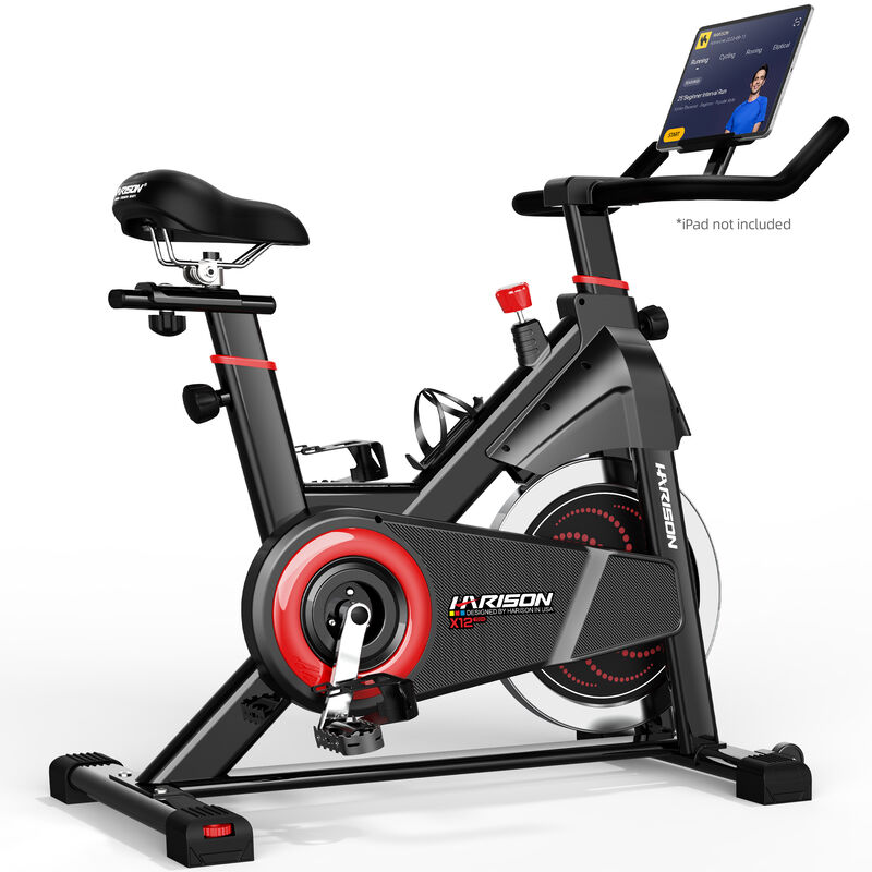 HARISON Magnetic Exercise Bike for Home 380 LB Capacity with Bluetooth, Stationary Bike with iPad Holder (HR-X12 Black) image number 0