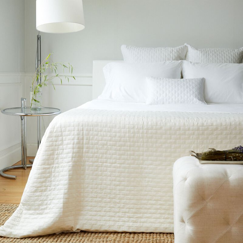 BedVoyage Luxury 100% viscose from Bamboo Quilted Brick Coverlet