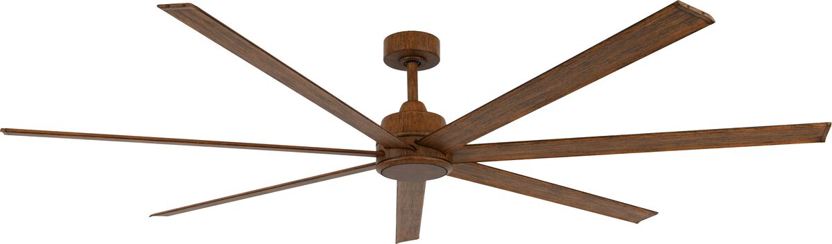 Lucci Air Atlanta 72" Indoor/Outdoor Ceiling Fan with Light and Remote, Wood Outdoor Ceiling Fan with Lights, Damp Rated, Energy Efficient DC Motor