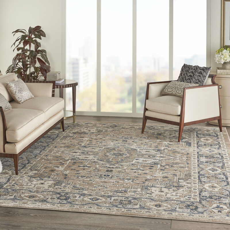 Quarry QUA05 Beige/Gray 10' x 14' Rug