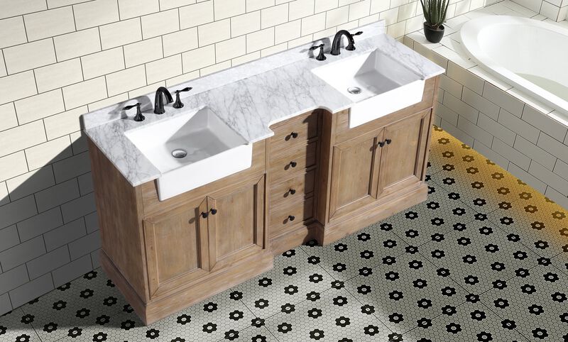 Kelly 72" Bathroom Vanity Weathered image number 8