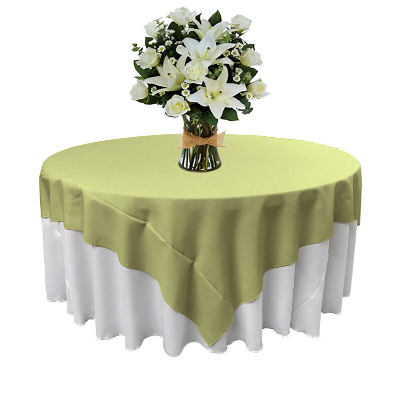 90-Inch Round Table Cover in Polyester Poplin for Home or Event Use image number 2