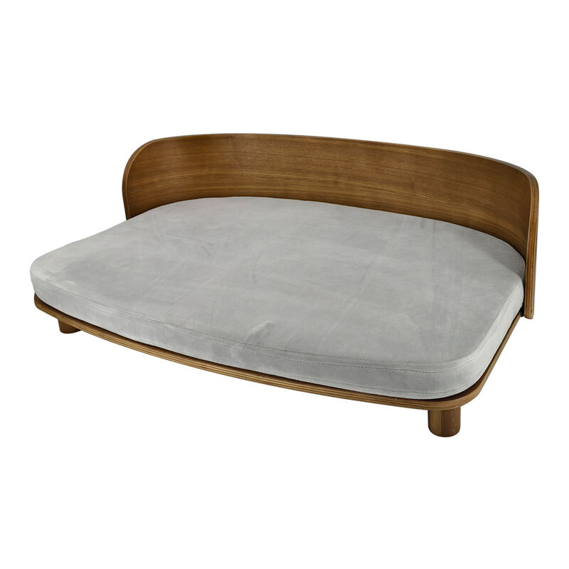 Elevated Raised Cat & Dog Sofa Bed Breathable Puppy Bed w/ Removable Cover image number 0