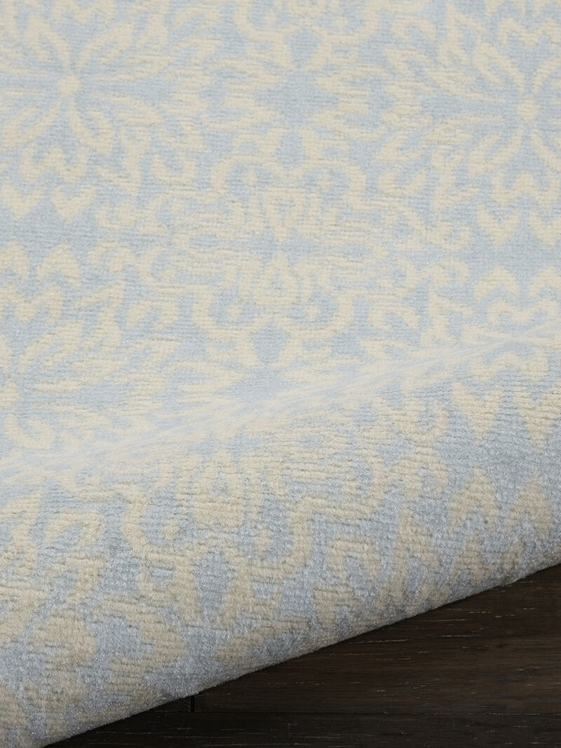 Jubilant JUB06 Ivory/Light Blue 2'3" x 7'3" Rug