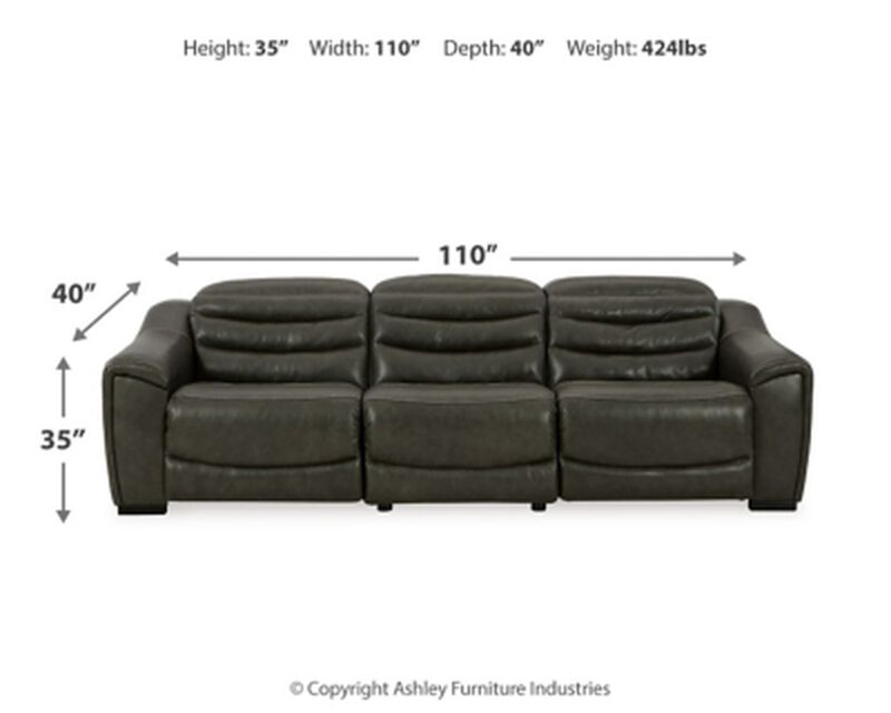Center Line 3PC PWR Recline Sectional Sofa