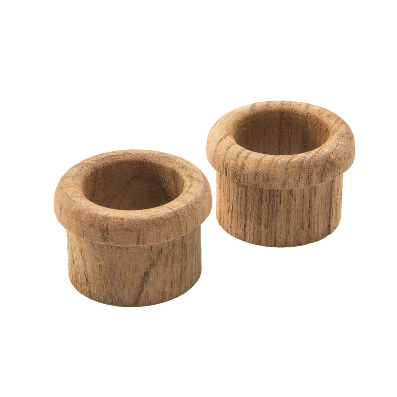 HomeRoots Set of Two Brown Wood Open Circle Drawer Pull Knobs image number 5