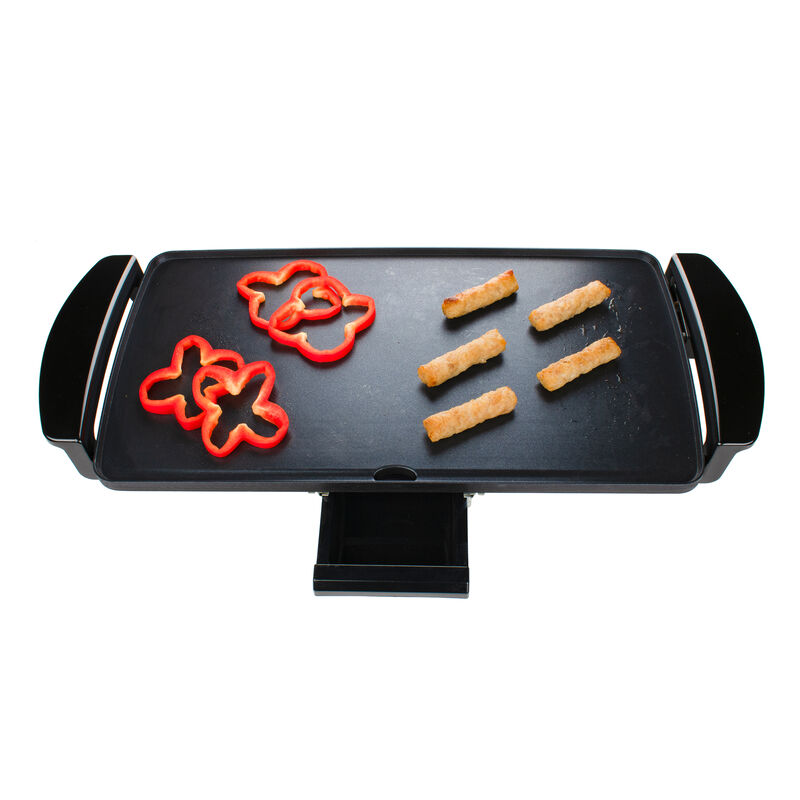 Brentwood TS-819 9x18 Inch Nonstick Electric Griddle in Black with Drip Pan