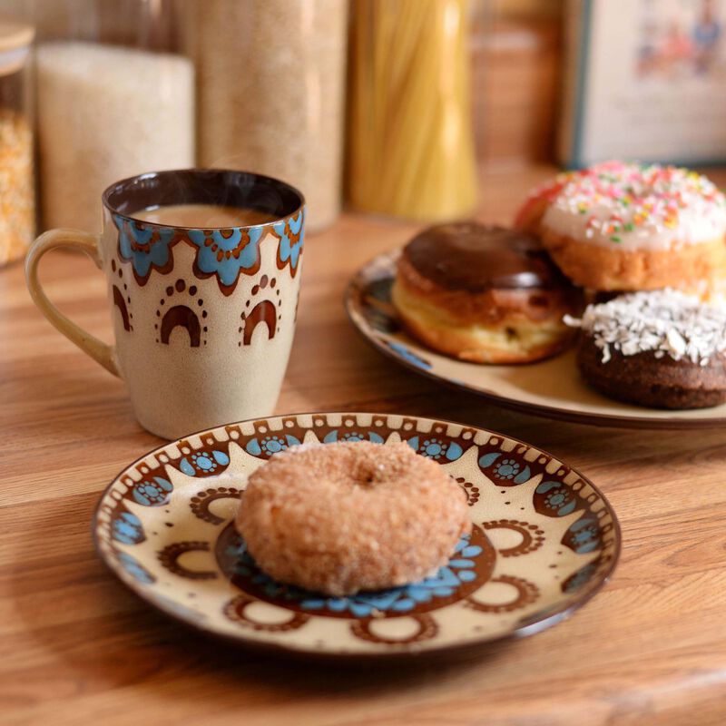 Elama Clay Heart 16 Piece Luxurious Stoneware Dinnerware with Complete Setting for 4, 16pc