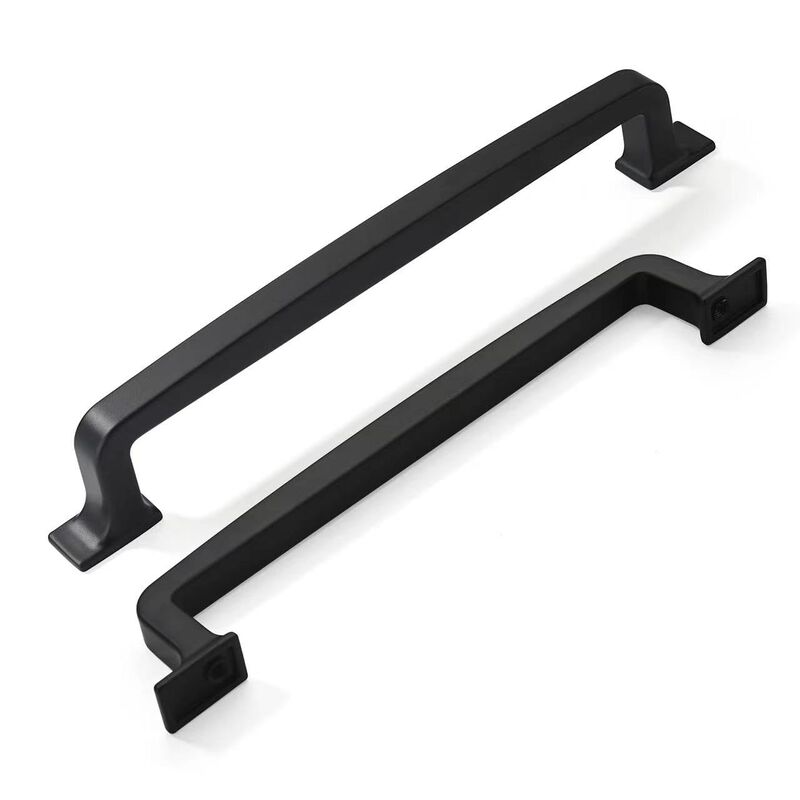 khtumeware 2 Pack 6-1/4 Inch Matte Black Cabinet Pulls, Kitchen Cabinet Hardware, Drawer Handles