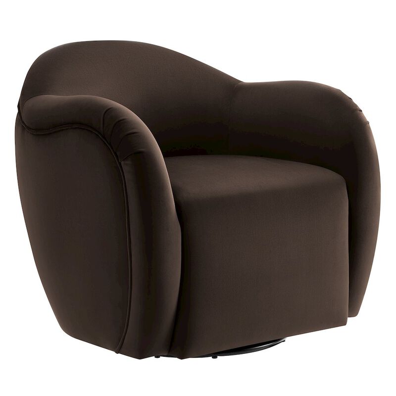 Compose Performance Velvet Swivel Armchair image number 0