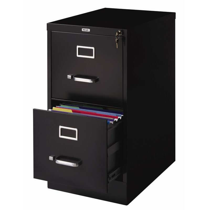 2-Drawer Vertical Metal Filing Cabinet with Lock for Secure Storage