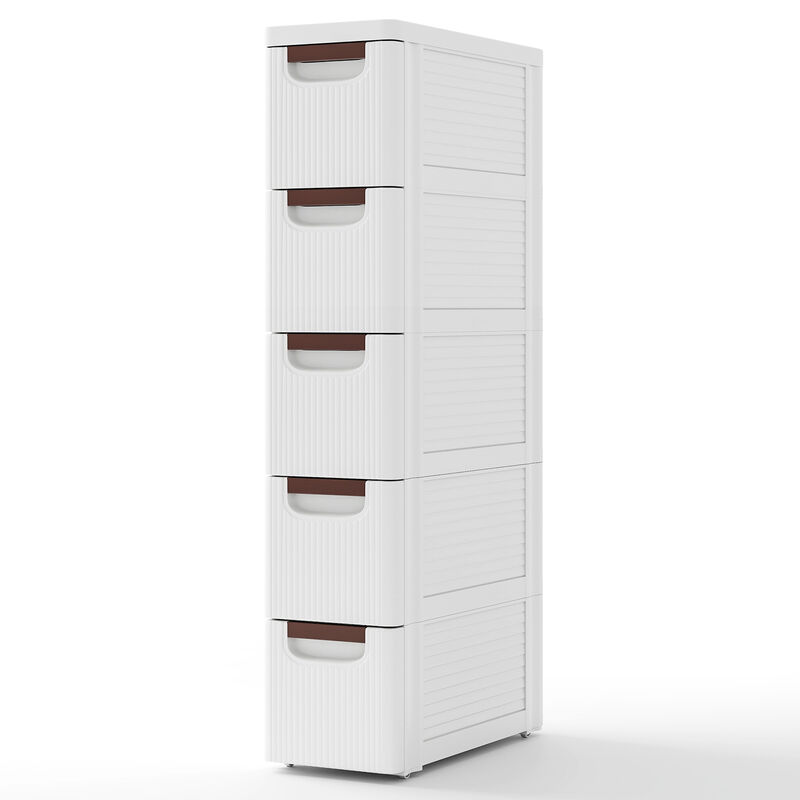 Space-Saving Slim Drawer Organizer on Wheels – Mobile Storage Cabinet for Tight Spots