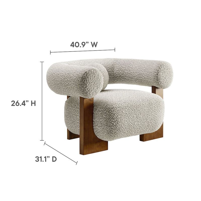 Jace Boucle Accent Chair image number 1
