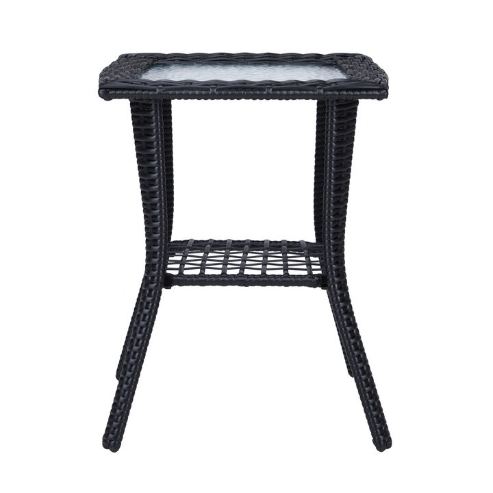 Outdoor Side Table Weather-Resistant Accent Table for Patio, Garden & Balcony