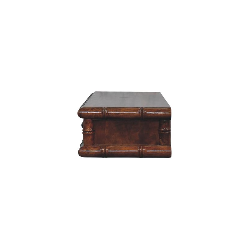 Artisan Furniture Solid Wood Bamboo Two Drawer Console Table , Brown image number 7