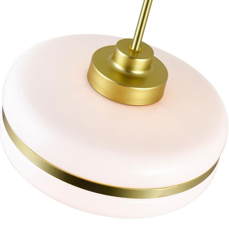 Elementary 1 Light Down Pendant With Pearl Gold Finish