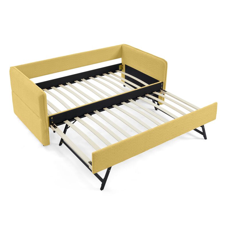Nugfub Pop-up Trundle Upholstered Daybed image number 7