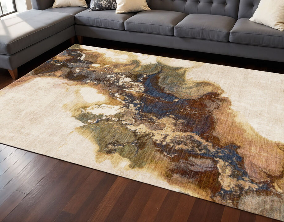 HomeRoots Abstract Area Rug
