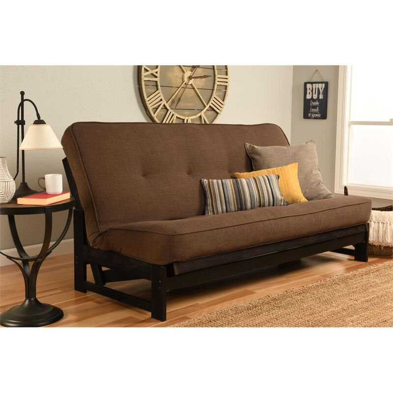 Aspen Frame-Reclaim Mocha Finish-Linen Cocoa Mattress