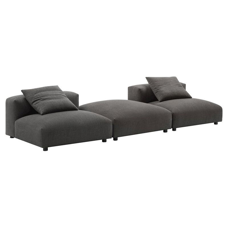 Solace 3-Piece Modular Upholstered Fabric Sectional Sofa image number 0