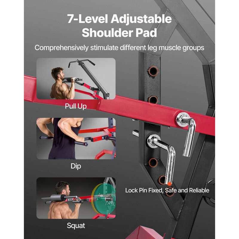 VEVOR Corner Leverage Gym w/ 2:1 Ratio LAT Low Row System for Squats Bench Press image number 3