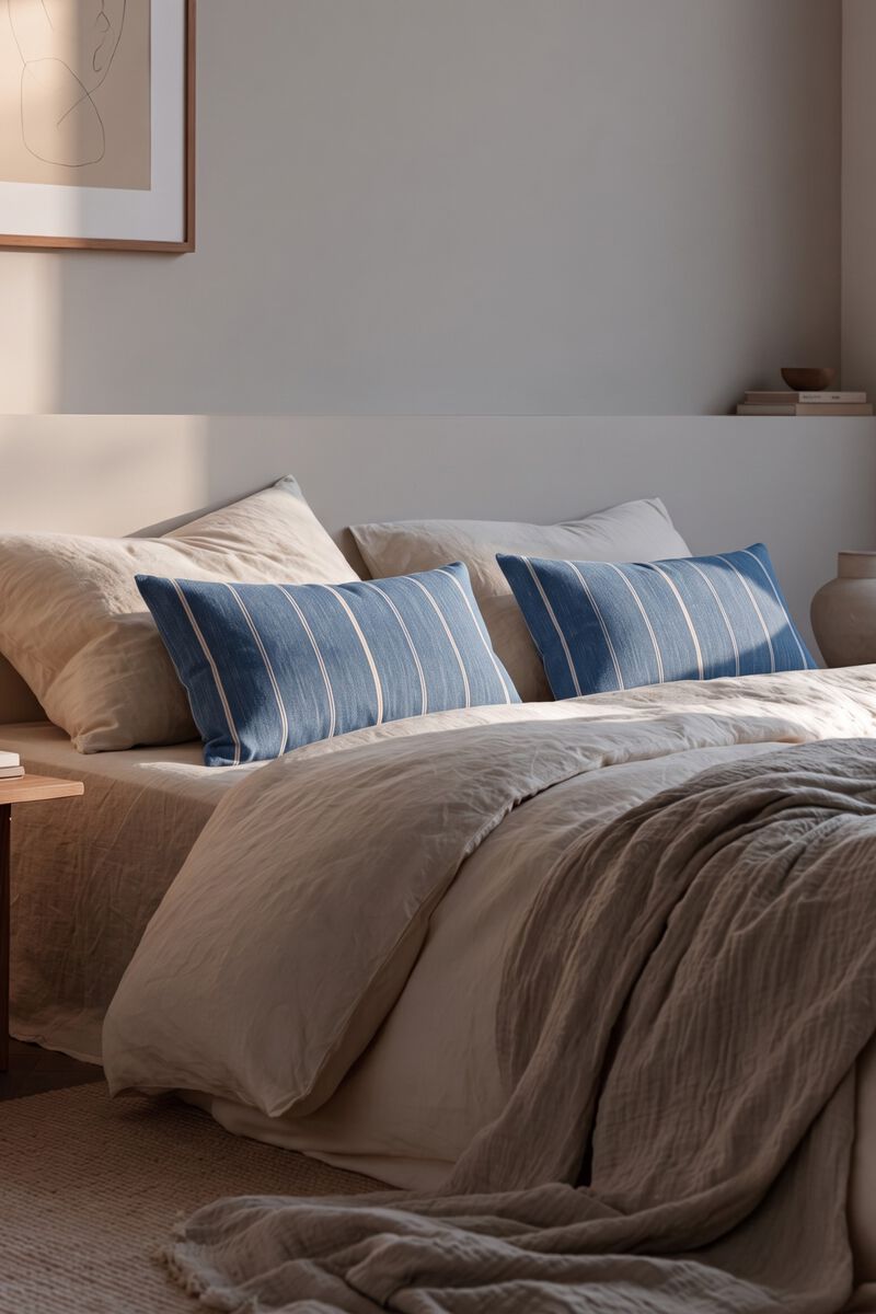 Loma Striped Pillow Cover image number 1