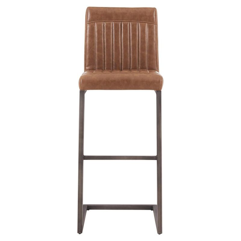 Ronan PU Leather Bar Stool, (Set of 2)