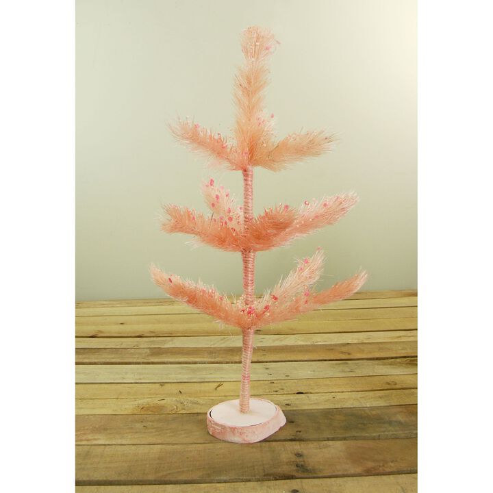 19" Pastel Pink Artificial Easter Tree - Unlit