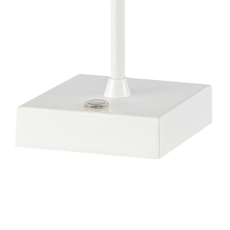 Oscar Modern Industrial Rechargeablecordless Iron/Acrylic Integrated LED Table Lamp with Ribbed S