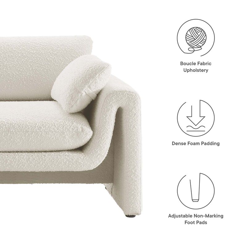 Waverly Boucle Fabric Sofa image number 7