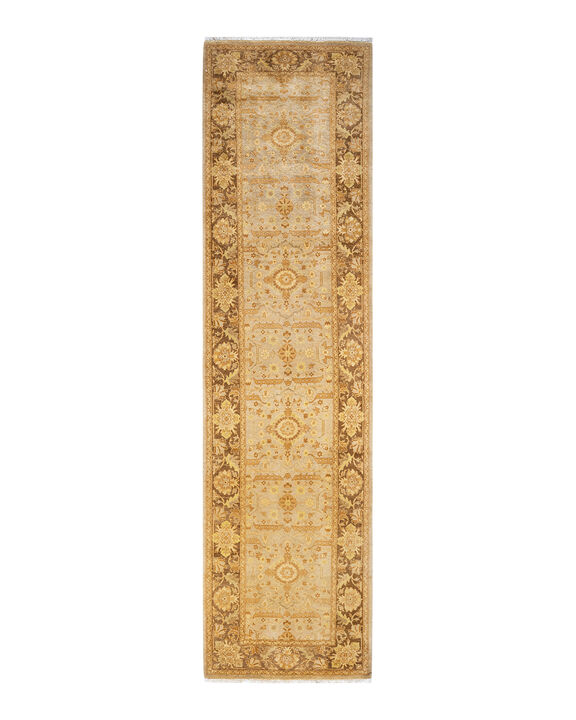 Eclectic, One-of-a-Kind Hand-Knotted Area Rug  - Ivory, 3' 0" x 11' 10"