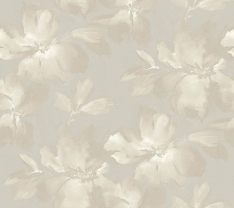 Midnight Blooms Neutral Peel & Stick Wallpaper