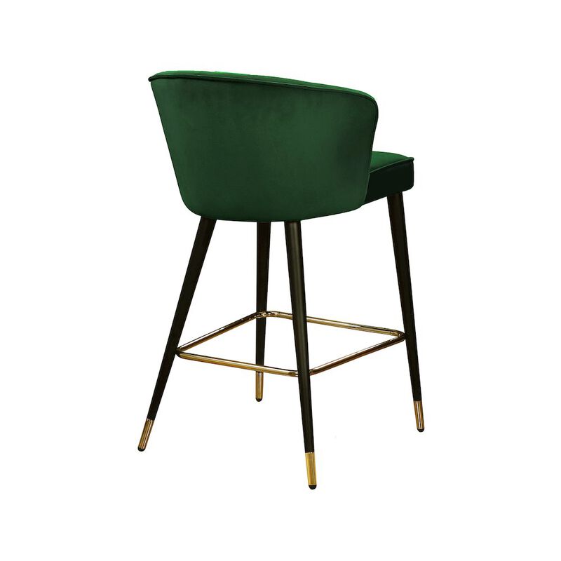 Meridian Furniture Cassie Velvet Stool, Set of 2