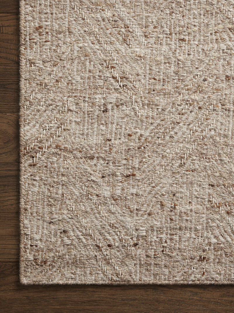 Raven RAV-01 Oatmeal / Natural 18" x 18" Sample Rug by
