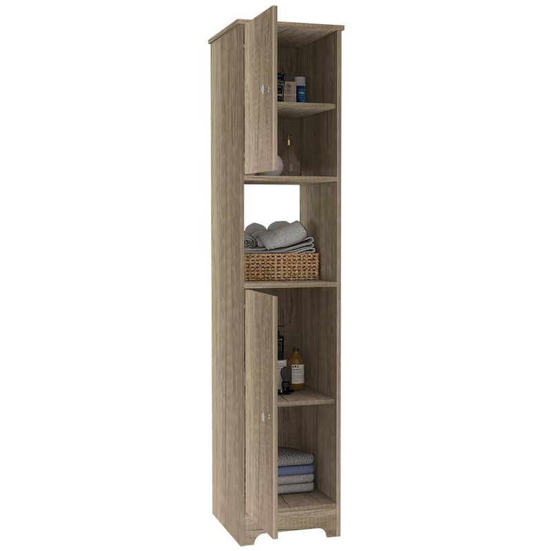 Yaka Linen Cabinet Weathered Oak