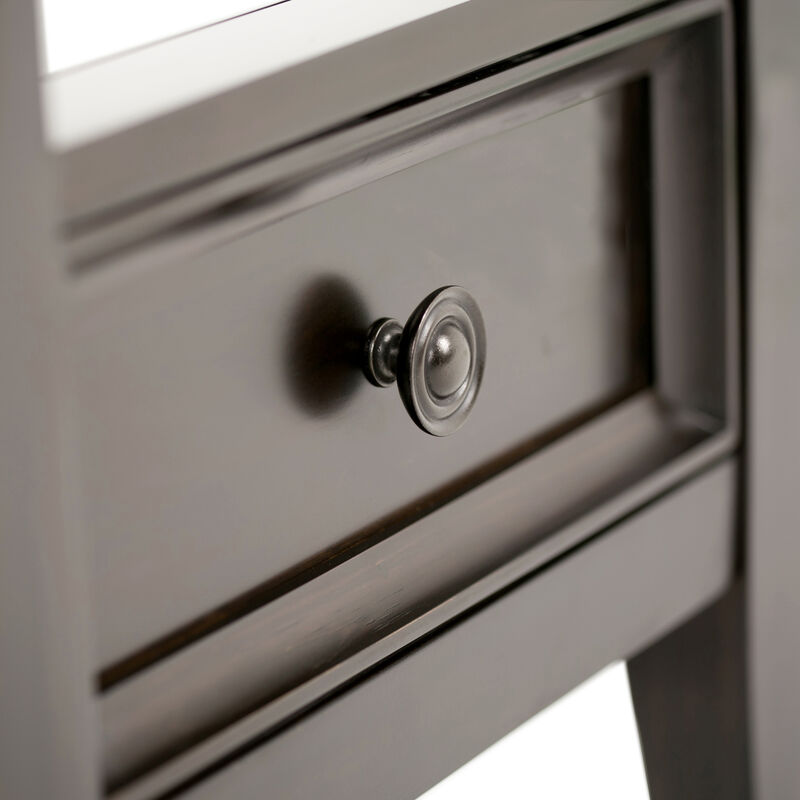 Amherst SOLID WOOD 19 inch Wide Square Transitional End Table in Hickory Brown