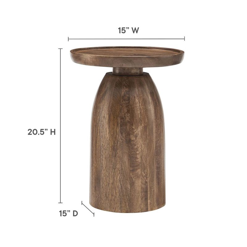 Holloway Round Wood Side Table image number 2