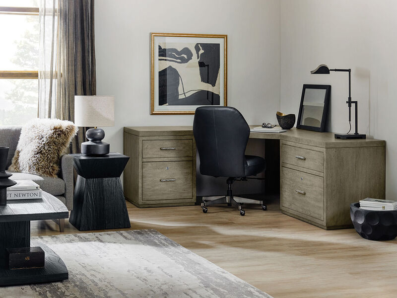 Linville Falls Corner Desk with Two Files