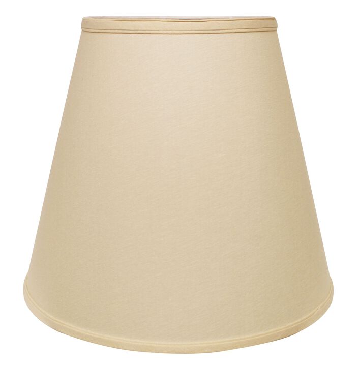 Hivvago 18" Parchment Biege Empire Linen Lampshade