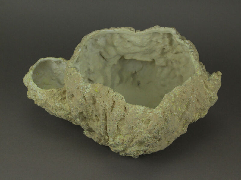 Off-White Fossilized Coral Decorative Coastal Decor Vase image number 2