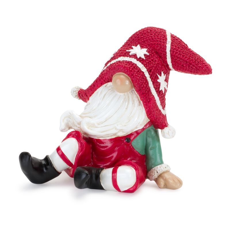 2 Resin Gnome Figurines – Holiday Christmas Decor for Home, Table, and Winter Mantel Display
