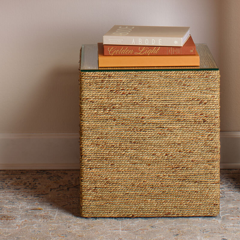 Captain Seagrass Square Side Table