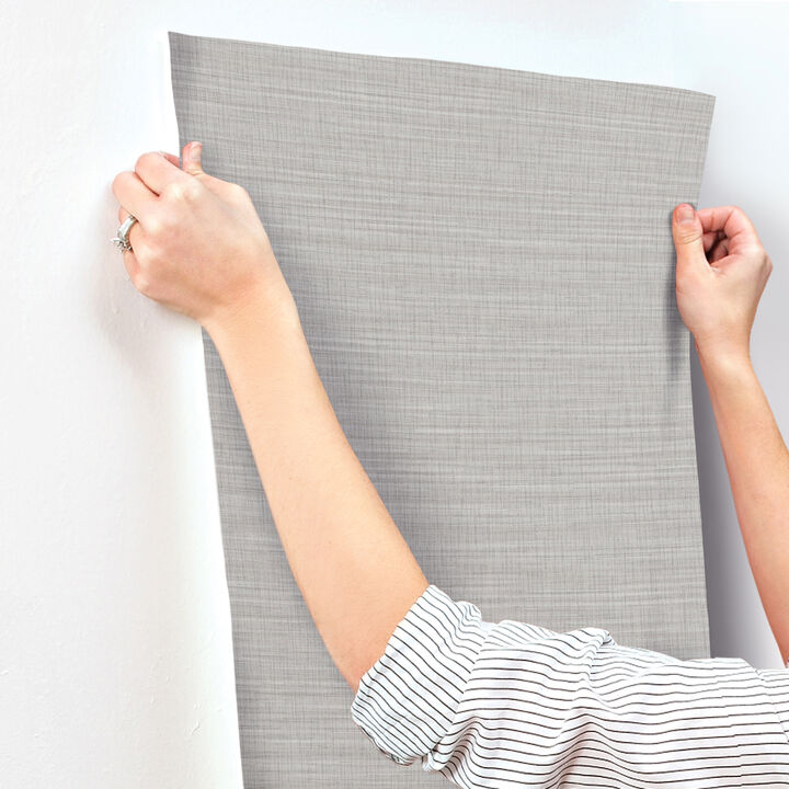 Down To Earth Light Grey Striated Wallpaper