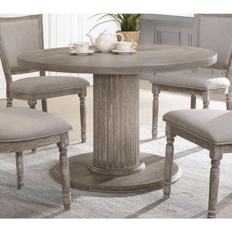 Best Master Furniture Jessica 20" Wood Dining Chair in Gray (Set of 2)