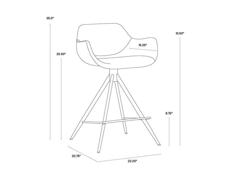 Owen Swivel Counter Stool