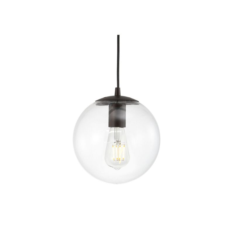 Bleecker Metal/Glass Globe LED Pendant