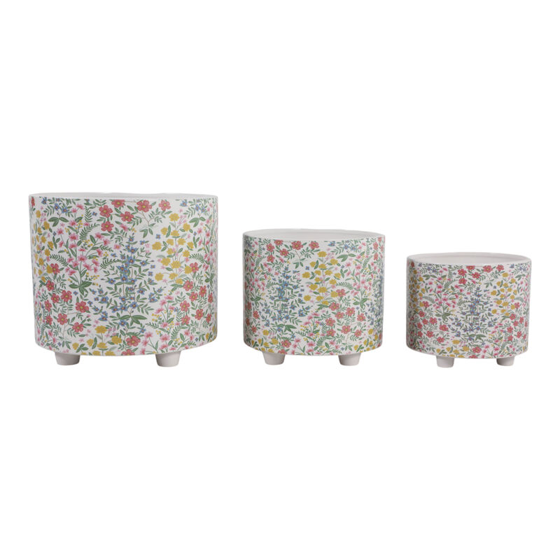S/3 Floral Bouquets Planters image number 0